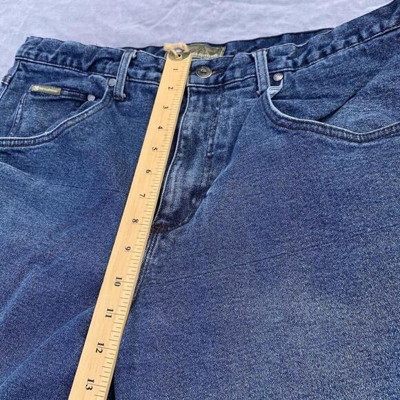 BC Clothing Mens Fleece Lined Medium Wash Blue Jeans Straight Leg 40x30 READ​​ - Picture 6 of 12